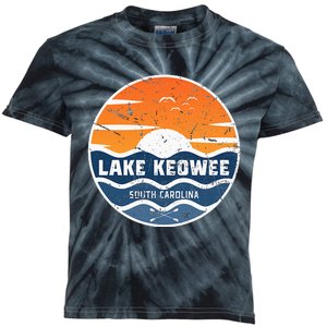 Lake Keowee South Carolina Lake Keowee Kids Tie-Dye T-Shirt