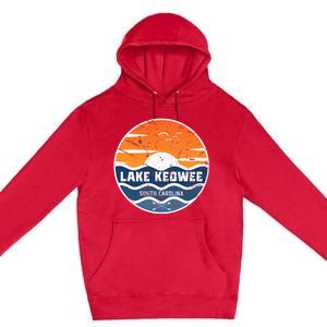 Lake Keowee South Carolina Lake Keowee Premium Pullover Hoodie