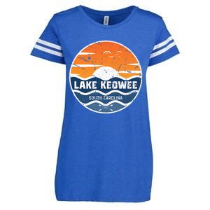 Lake Keowee South Carolina Lake Keowee Enza Ladies Jersey Football T-Shirt