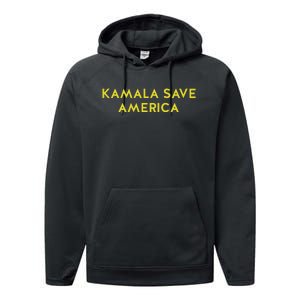 Limited Kamala Save America Performance Fleece Hoodie