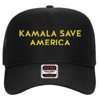 Limited Kamala Save America High Crown Mesh Back Trucker Hat