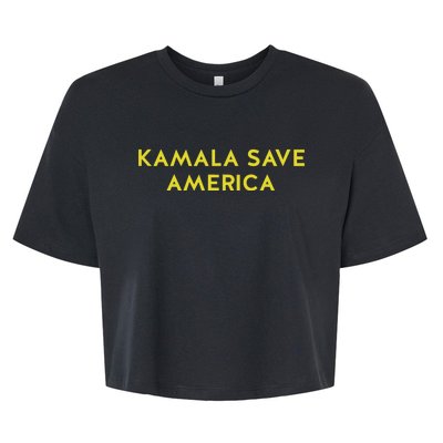 Limited Kamala Save America Bella+Canvas Jersey Crop Tee