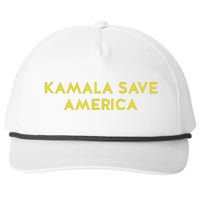 Limited Kamala Save America Snapback Five-Panel Rope Hat