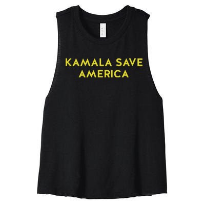 Limited Kamala Save America Women's Racerback Cropped Tank