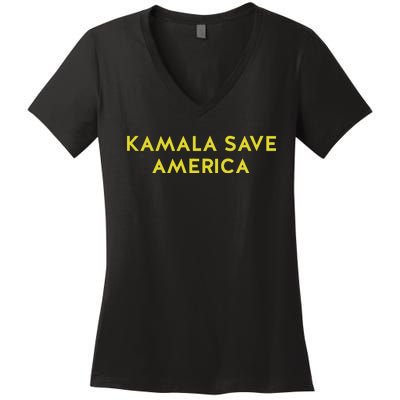 Limited Kamala Save America Women's V-Neck T-Shirt