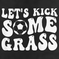 Let’S Kick Some Grass Funny Cheer Soccer Mom Adult Drive Performance Visor