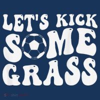 Let’S Kick Some Grass Funny Cheer Soccer Mom Drawstring Bag