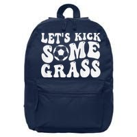 Let’S Kick Some Grass Funny Cheer Soccer Mom 16 in Basic Backpack