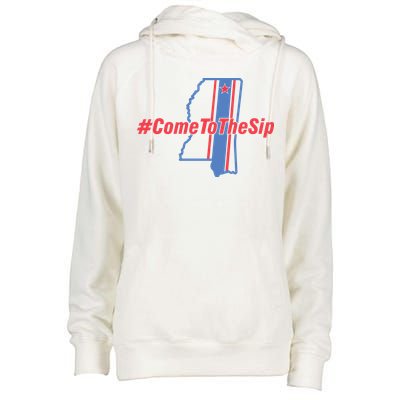 Come To The Sip Womens Funnel Neck Pullover Hood