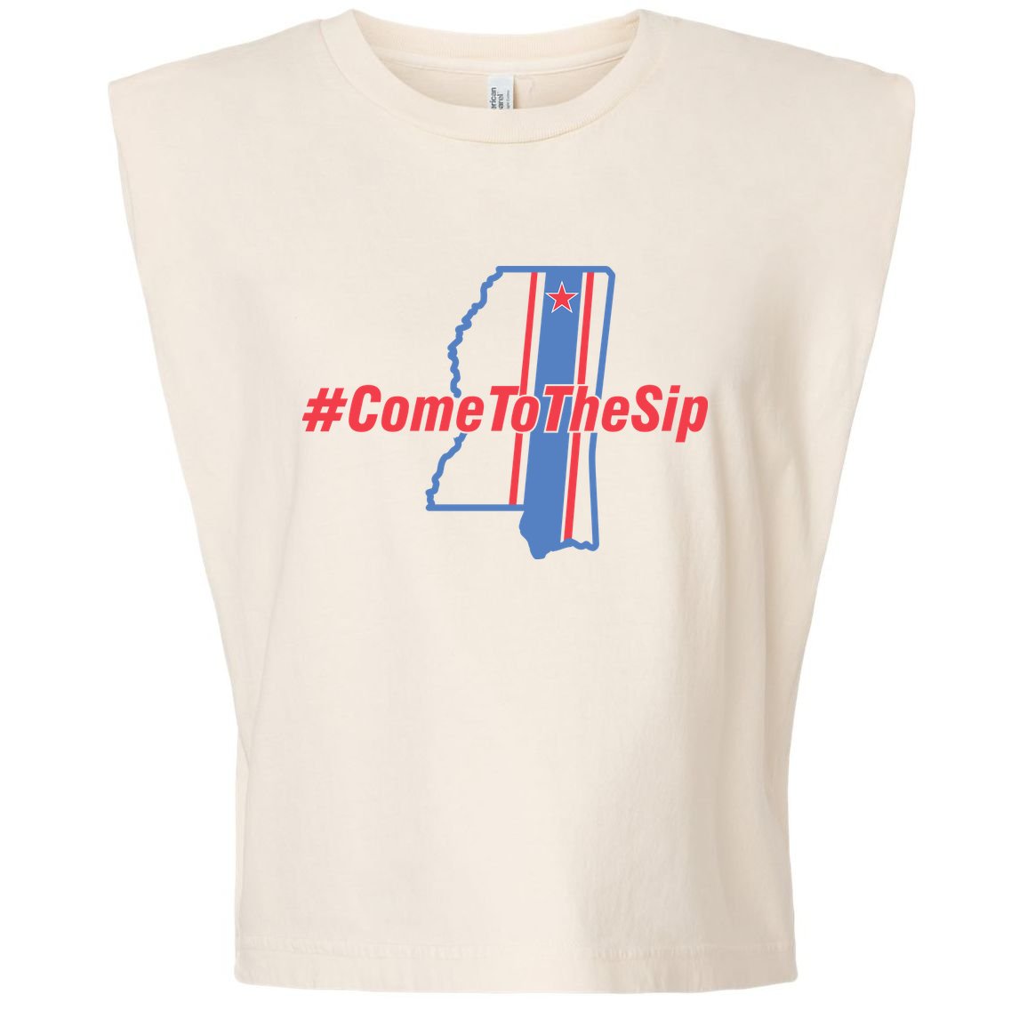 Come To The Sip Garment-Dyed Women's Muscle Tee