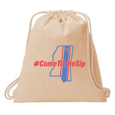 Come To The Sip Drawstring Bag