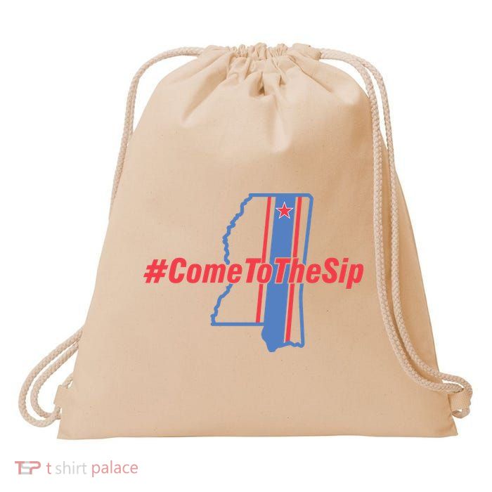 Come To The Sip Drawstring Bag