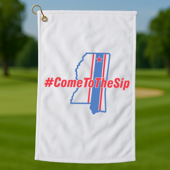 Come To The Sip Golf Towel