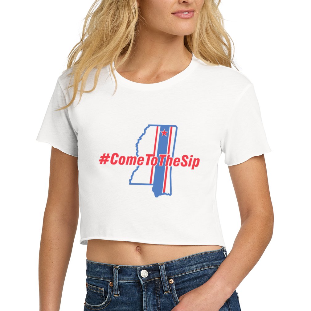 Come To The Sip Women's Crop Top Tee