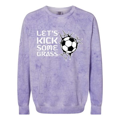 Let's Kick Some Grass - Premium Colorblast Crewneck Sweatshirt