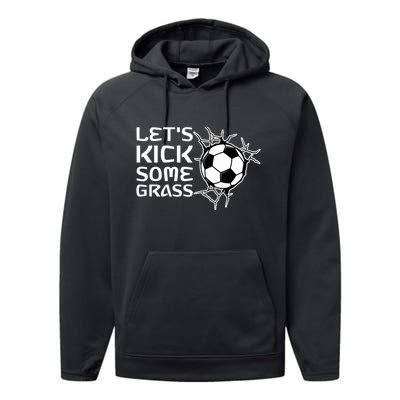 Let's Kick Some Grass - Premium Performance Fleece Hoodie