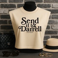 Lala Kent Send It To Darrell Tom Sandoval Garment-Dyed Women's Muscle Tee