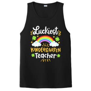 Luckiest Kindergarten Teacher St Patricks Day School PosiCharge Competitor Tank