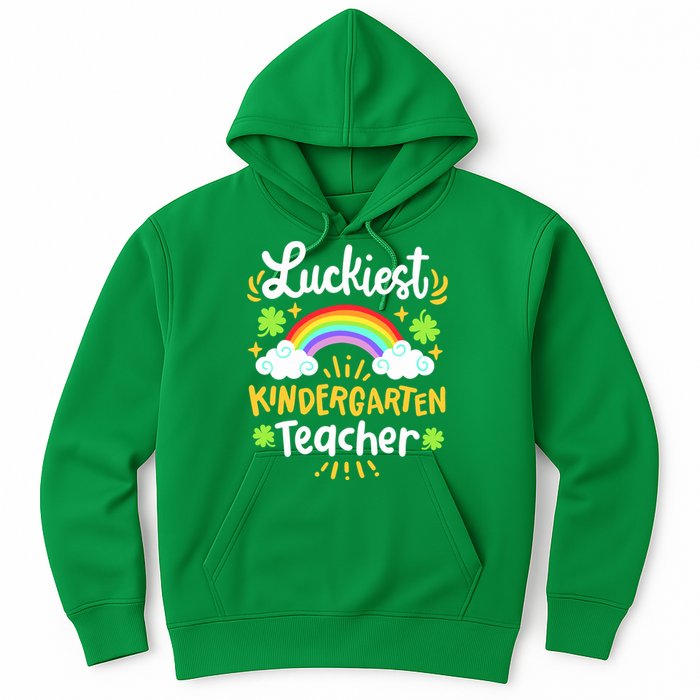 Luckiest Kindergarten Teacher St Patricks Day School Hoodie