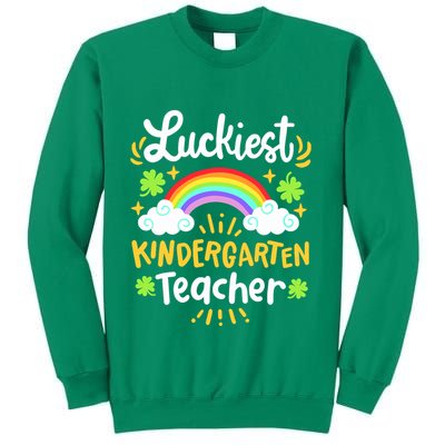 Luckiest Kindergarten Teacher St Patricks Day School Sweatshirt
