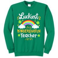 Luckiest Kindergarten Teacher St Patricks Day School Sweatshirt