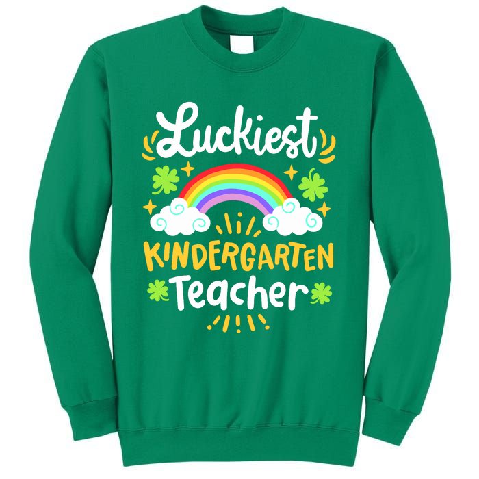 Luckiest Kindergarten Teacher St Patricks Day School Sweatshirt