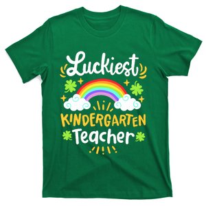 Luckiest Kindergarten Teacher St Patricks Day School T-Shirt