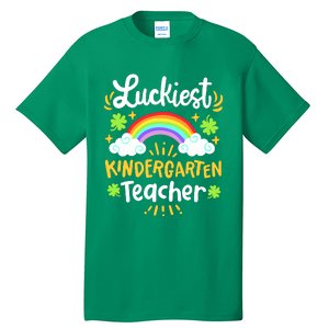 Luckiest Kindergarten Teacher St Patricks Day School Tall T-Shirt