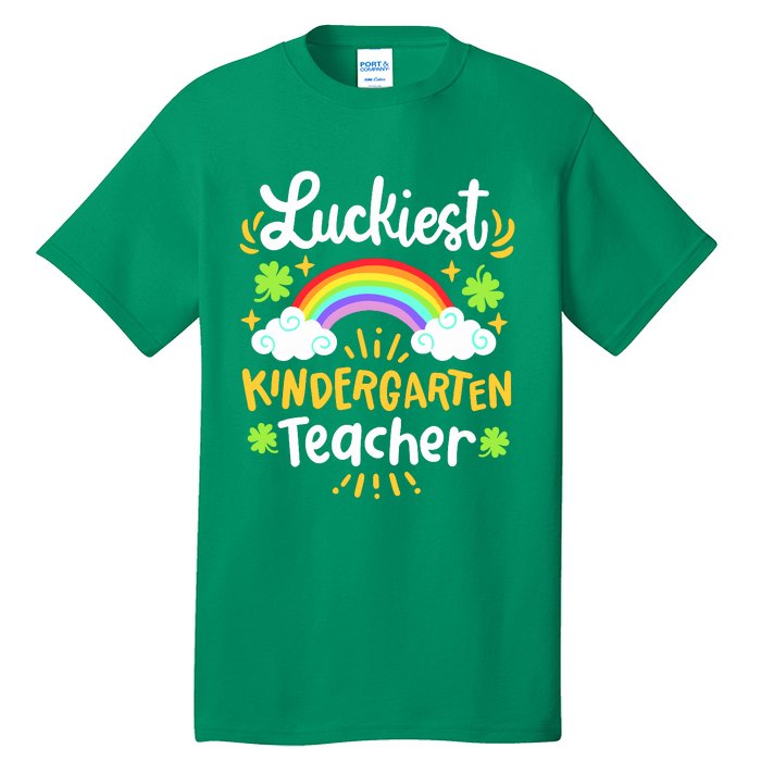 Luckiest Kindergarten Teacher St Patricks Day School Tall T-Shirt