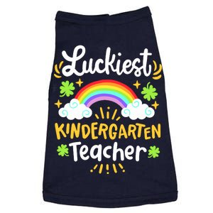 Luckiest Kindergarten Teacher St Patricks Day School Doggie Tank