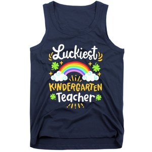 Luckiest Kindergarten Teacher St Patricks Day School Tank Top