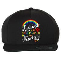 Luckiest Kindergarten Teacher St Patricks Day Wool Snapback Cap