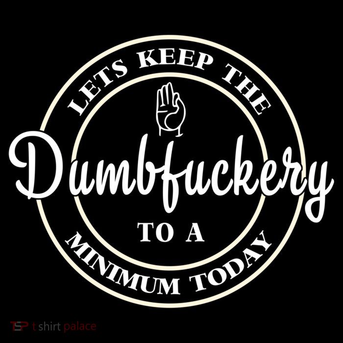 Lets Keep The Dumb F To A Minimum Today Gift Funny Sarcastic Gift Youth Performance Sprint T-Shirt