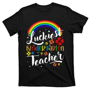 Luckiest Kindergarten Teacher St Patricks Day T-Shirt