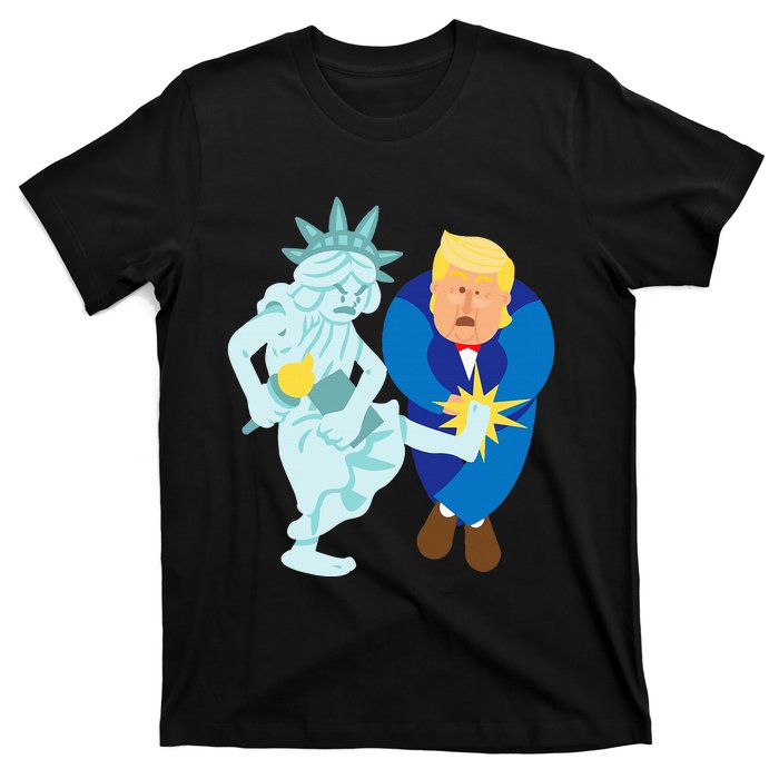 Liberty Kicks Trump 2020 Election Anti Donald Democrat Gift T-Shirt