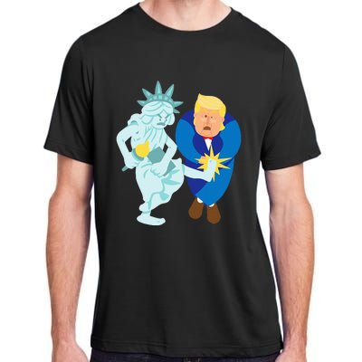 Liberty Kicks Trump 2020 Election Anti Donald Democrat Gift Adult ChromaSoft Performance T-Shirt