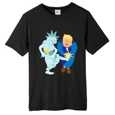 Liberty Kicks Trump 2020 Election Anti Donald Democrat Gift Tall Fusion ChromaSoft Performance T-Shirt