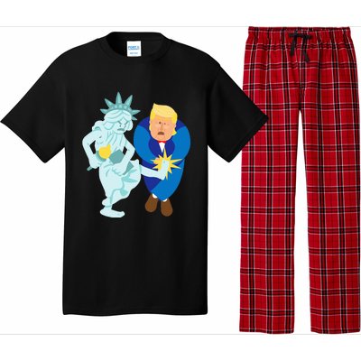 Liberty Kicks Trump 2020 Election Anti Donald Democrat Gift Pajama Set