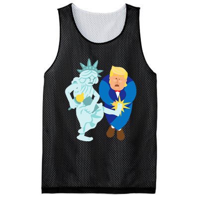 Liberty Kicks Trump 2020 Election Anti Donald Democrat Gift Mesh Reversible Basketball Jersey Tank