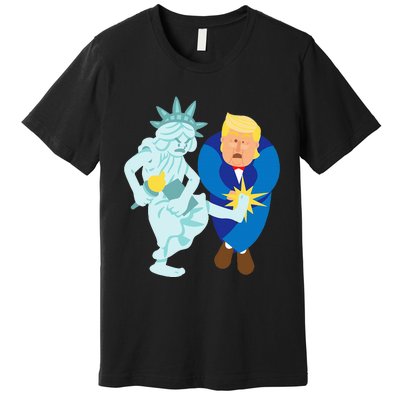 Liberty Kicks Trump 2020 Election Anti Donald Democrat Gift Premium T-Shirt