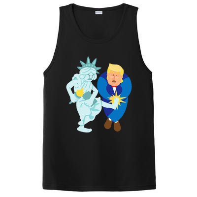 Liberty Kicks Trump 2020 Election Anti Donald Democrat Gift PosiCharge Competitor Tank