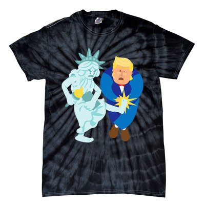 Liberty Kicks Trump 2020 Election Anti Donald Democrat Gift Tie-Dye T-Shirt