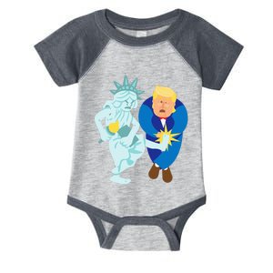 Liberty Kicks Trump 2020 Election Anti Donald Democrat Gift Infant Baby Jersey Bodysuit