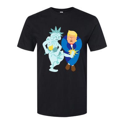 Liberty Kicks Trump 2020 Election Anti Donald Democrat Gift Softstyle CVC T-Shirt