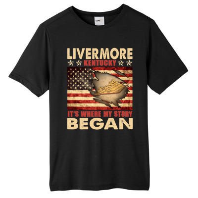 Livermore Kentucky Usa Flag 4th Of July Gift Tall Fusion ChromaSoft Performance T-Shirt