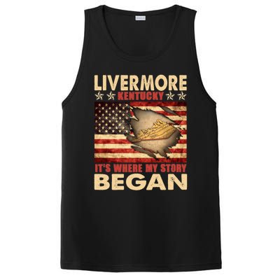 Livermore Kentucky Usa Flag 4th Of July Gift PosiCharge Competitor Tank