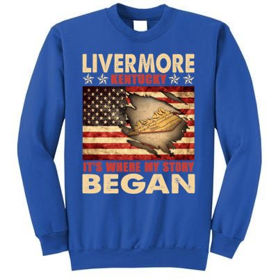 Livermore Kentucky Usa Flag 4th Of July Gift Sweatshirt