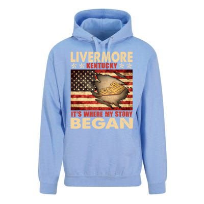 Livermore Kentucky Usa Flag 4th Of July Gift Unisex Surf Hoodie