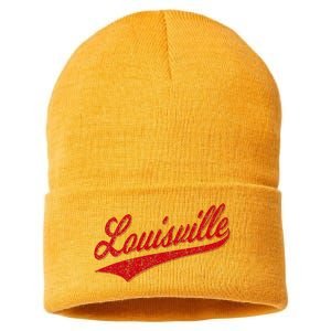 Louisville Kentucky Varsity Script Classic Sports Jersey Sustainable Knit Beanie