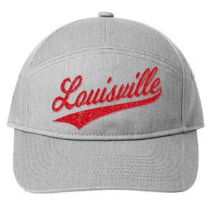 Louisville Kentucky Varsity Script Classic Sports Jersey 7-Panel Snapback Hat